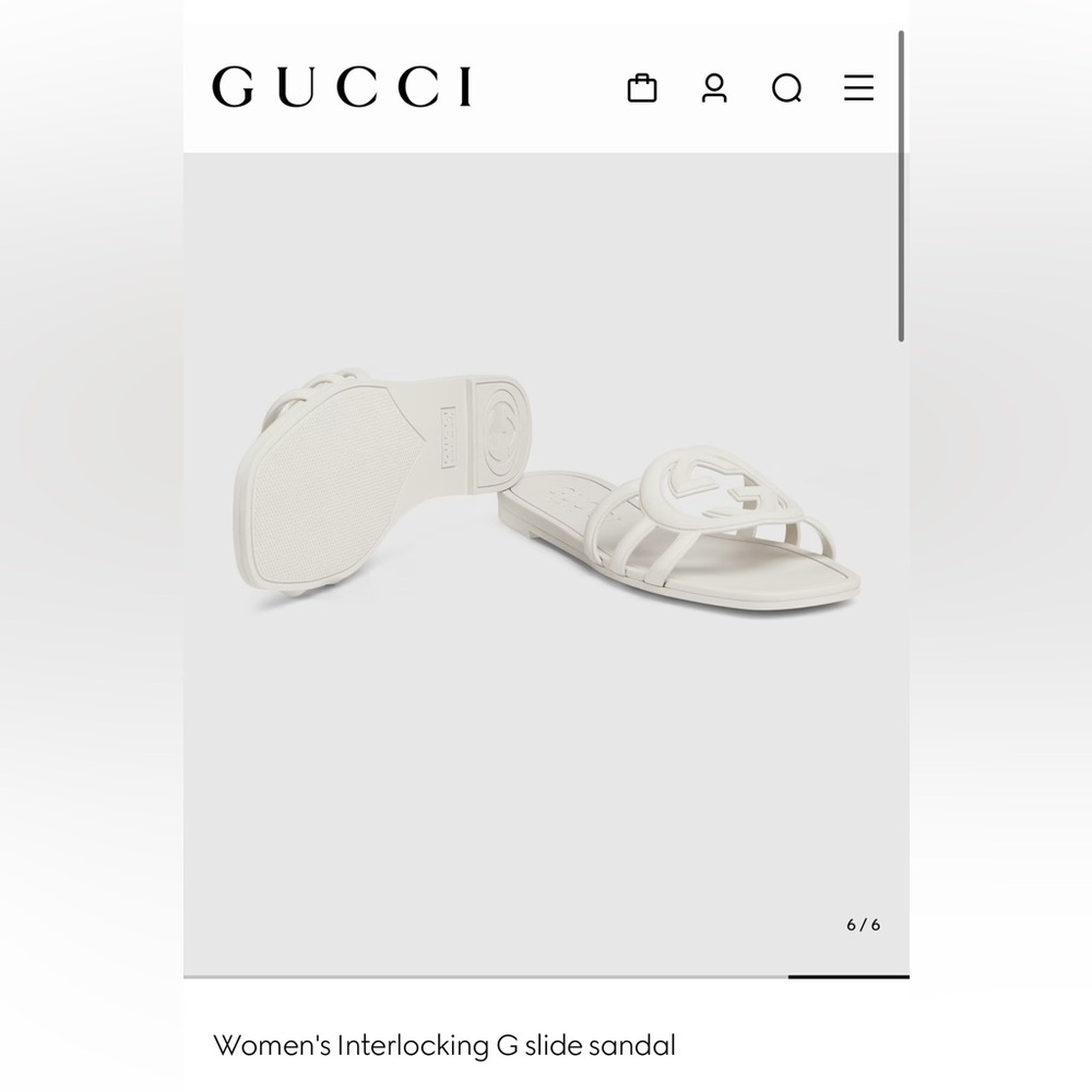 Gucci Women's Rubber Sandals - Picture 4 of 4
